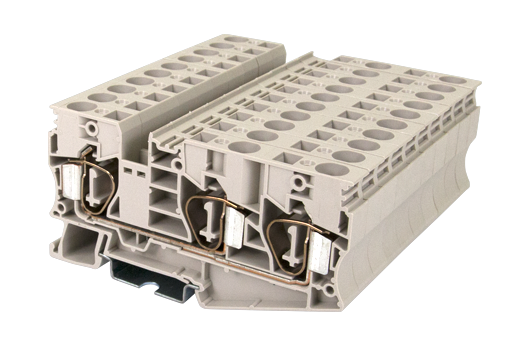 Cầu đấu động lực Dinkle AK10-TN | 800V | 57A | 10 mm² (màu Beige)