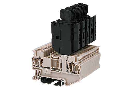 Cầu đấu Dinkle AK2.5-M | 400V | 6.3A | 2.5 mm² (màu Beige)