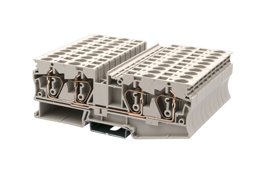 Cầu đấu động lực Dinkle AK6-TR | 800V | 41A | 6 mm² (màu Beige)