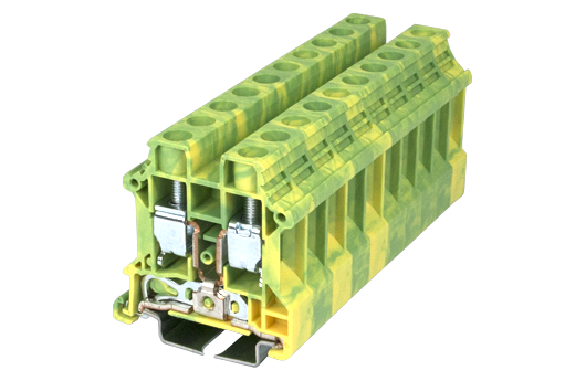 Cầu đấu Dinkle DK10N-PE | 1000V | 10 mm² (màu Green-Yellow)