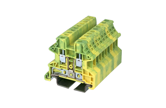 Cầu đấu Dinkle DK2.5N-PE | 1000V | 2.5 mm² (màu Yellow-Green)