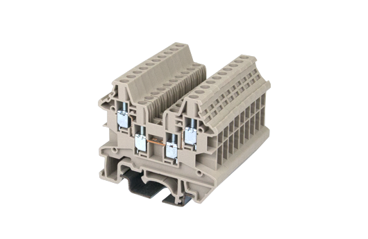 Cầu đấu Dinkle DK2.5N-TR | 1000V | 24A | 2.5 mm² (màu Đỏ)