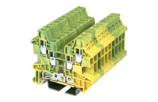 Cầu đấu Dinkle DK4N-TR-PE | 4 mm² (màu Green-Yellow)