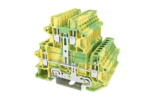 Cầu đấu Dinkle DKK2.5N-PE | 800V | 2.5 mm² (màu Green-Yellow)