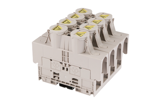 Cầu đấu động lực Dinkle DKM50-U | 1500V | 150A | 50 mm² (màu Beige)