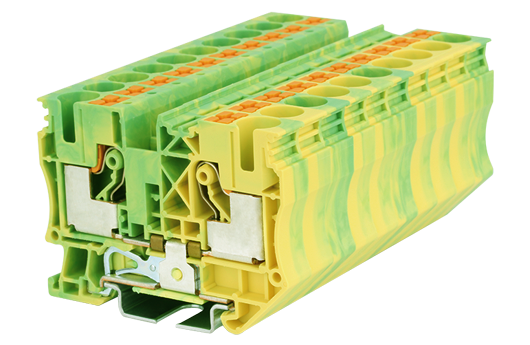 Cầu đấu Dinkle DP10-PE | 1000V | 10 mm² (màu Green-Yellow)