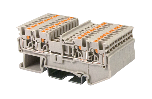 Cầu đấu Dinkle DP1.5N-TR | 500V | 17.5A | 1.5 mm² (màu Beige)