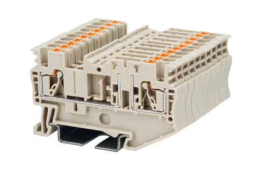 Cầu đấu Dinkle DP2.5N-T | 400V | 20A | 2.5 mm² (màu Beige)