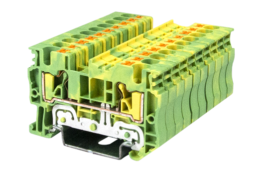 Cầu đấu Dinkle DP4N-PE | 800V | 4 mm² (màu Green-Yellow)