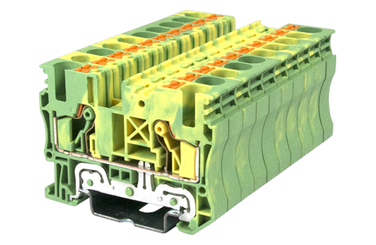 Cầu đấu Dinkle DP6N-PE | 1000V | 6 mm² (màu Green-Yellow)