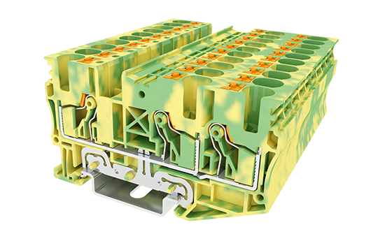 Cầu đấu Dinkle DP6N-TN-PE | 1000V | 6 mm² (màu Green-Yellow)