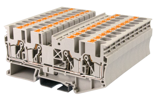 Cầu đấu động lực Dinkle DP6N-TR | 1000V | 41A | 6 mm² (màu Xanh dương)
