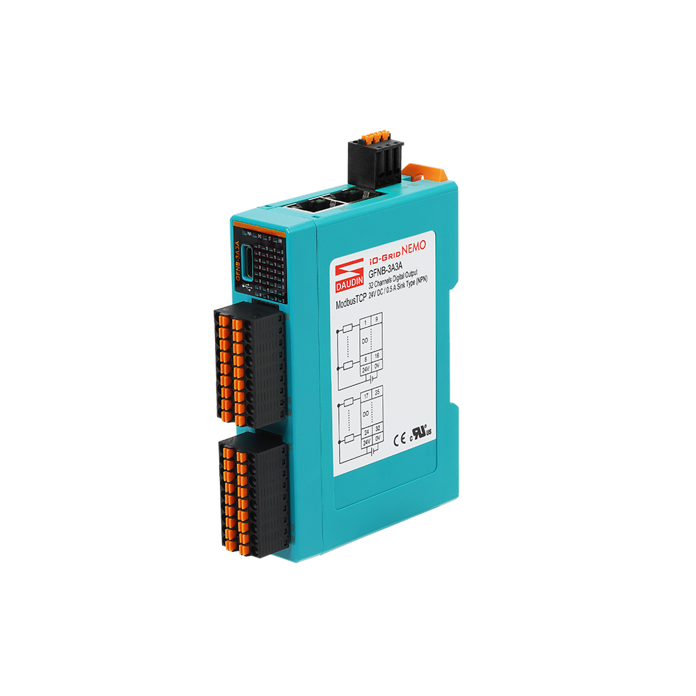 GFNB-3A3A – Module Remote I/O Modbus TCP, 32DO, Sink (NPN)