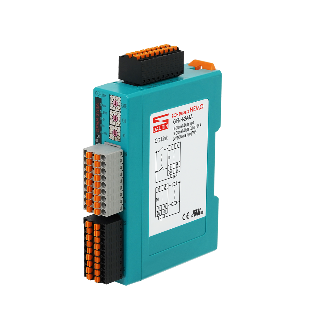 GFNH-2A4A – Module Remote I/O CC-Link, 16DI/16DO, Source (PNP)