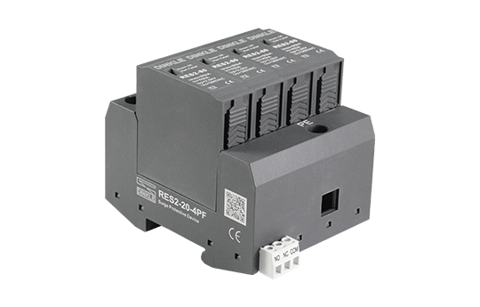 Chống sét 3 pha xoay chiều AC 380V – Imax 20kA (tích hợp cặp tiếp điểm báo lỗi NO/NC)
