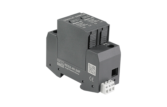 Chống sét nguồn một chiều DC 24V – Imax 40kA (tích hợp cặp tiếp điểm báo lỗi NO/NC)