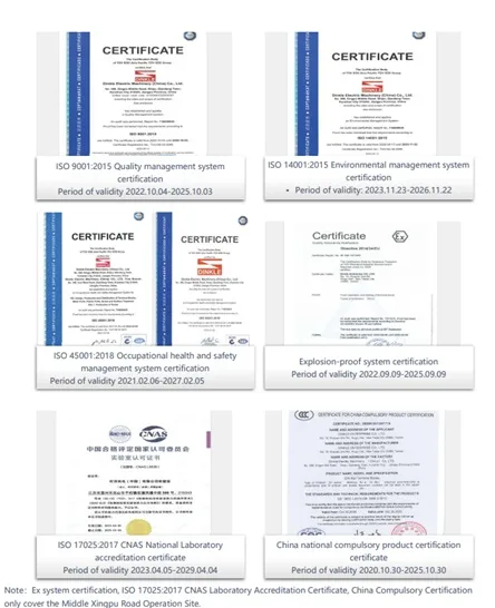 Phòng thí nghiệm đạt chuẩn ISO 17025, CNAS, VDE — kiểm tra điện, cơ khí, môi trường và độ rung, đáp ứng tiêu chuẩn IEC, UL, CSA, TÜV, CQC, đảm bảo chất lượng và độ tin cậy quốc tế.