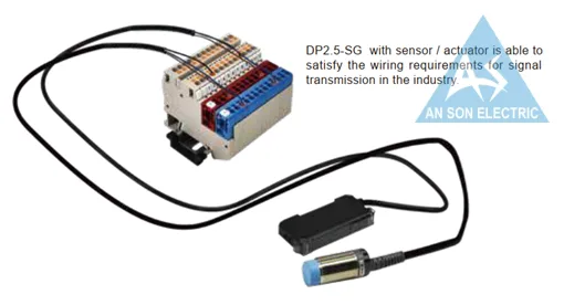 DP2.5SGQK02 - Khối cầu đấu dây cho 8 cảm biến