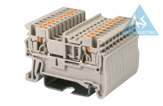 Cầu đấu Dinkle DP1.5N | 500V | 17.5A | 1.5 mm² (màu Xanh dương)