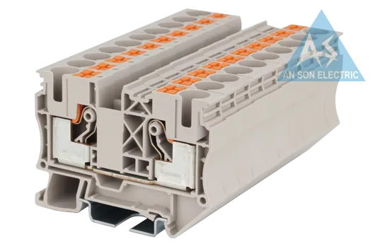 Cầu đấu động lực Dinkle DP10 | 1000V | 57A | 10 mm² (màu Đỏ)