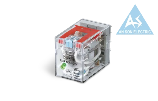 Relay trung gian 8 chân 2 cặp tiếp điểm coil 24VDC/5A